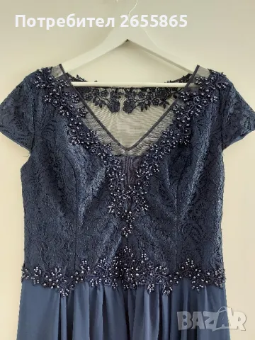 Официална рокля в синьо, снимка 3 - Рокли - 50396419