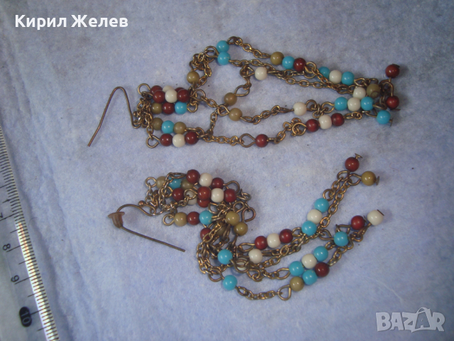 МЕСИНГОВИ СТАРИ ЕТНОГРАФСКИ МЪНИСТЕНИ ОБЕЦИ РЪЧНА МАЙСТОРСКА РАБОТА НАКИТ за НОСИЯ ВЪЗСТАНОВКА 4122, снимка 9 - Антикварни и старинни предмети - 36500758