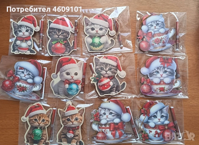 коледни играчки за елха с късметче, снимка 3 - Коледни подаръци - 52777788