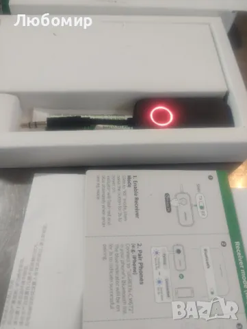 Bluetooth 3,5 mm Aux аудио предавател/приемник за полет

, снимка 8 - Аудиосистеми - 48265288