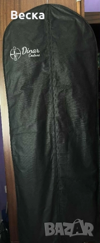 Елегантна черна рокля с блестящ ефект, снимка 3 - Рокли - 52261764