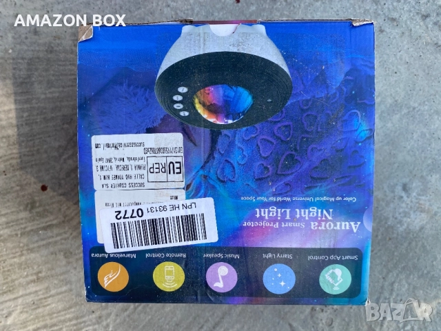 СМАРТ Проекторна Лампа Aurora Smart Night Light с Bluetooth и Музика, снимка 8 - Прожектори - 52107054