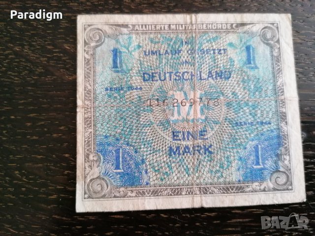 Банкнота - Германия - 1 марка | 1944г., снимка 2 - Нумизматика и бонистика - 33278345