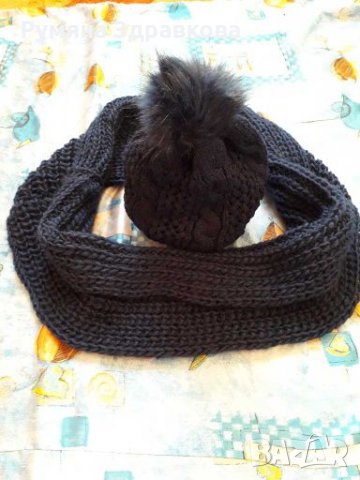 Комплекти шал с шапка, снимка 2 - Шапки - 27671780