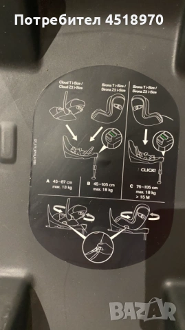Столче за кола Cybex Cloud T i-Size + база(Base T), снимка 7 - Столчета за кола и колело - 53598913