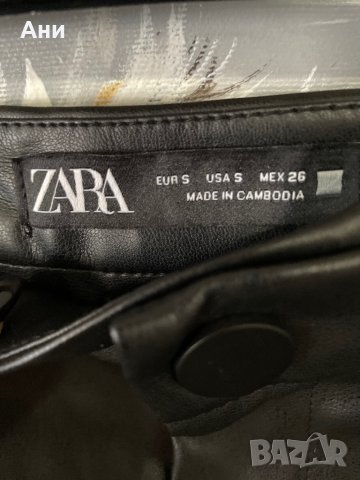 Кожен панталон-клин ZARA, снимка 7 - Панталони - 43502275