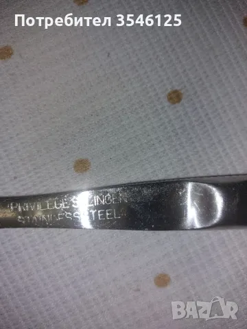 Прибори от неръждавейка с печат  " stainless steel solingen"- вечни, снимка 2 - Прибори за хранене, готвене и сервиране - 50401858