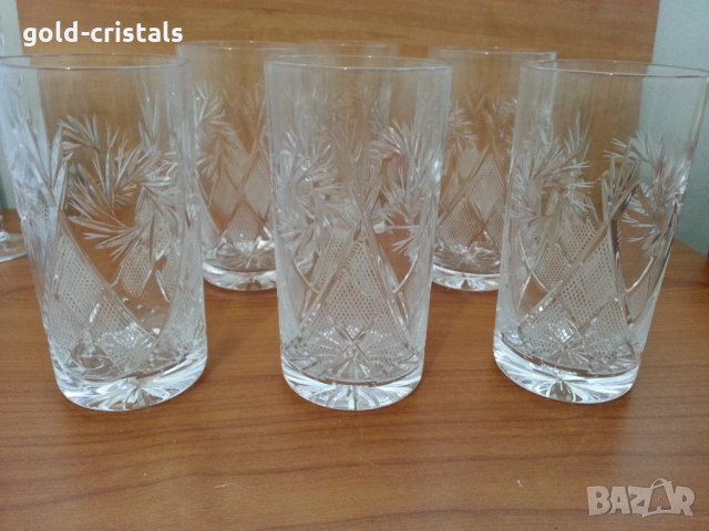 кристални чаши руски кристал, снимка 9 - Антикварни и старинни предмети - 25450012