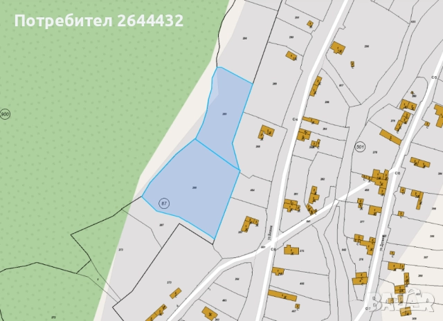 Имот в с. Кочово до гр. В. Преслав - 7154 кв.м. зем. територия / нива 7-ма категория
