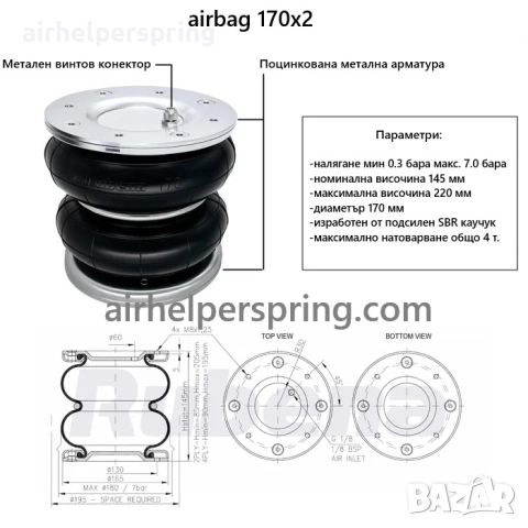 Въздушни възглавници BOXER, DUCATO, JUMPER, RELAY 1996-2025, снимка 4 - Части - 52833891