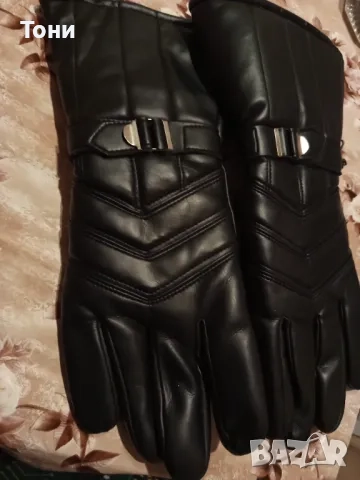 Винтидж Мъжки Кожени Дълги Ръкавици Нови , снимка 5 - Ръкавици - 52791186