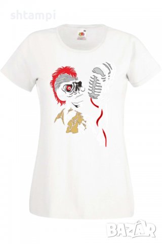 Дамска Тениска Sceleton singer,Изненада,Повод,Подарък,Празник, снимка 2 - Тениски - 37639423