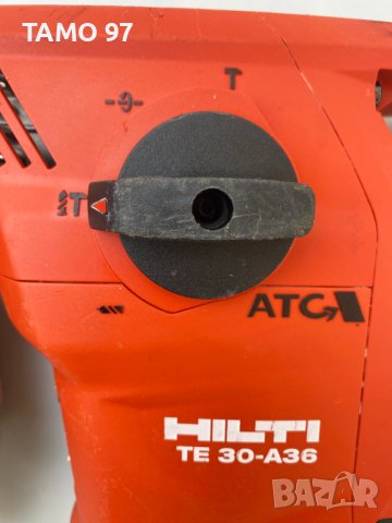 Hilti TE 30-A36 ATC/AVR Акумулаторен перфоратор 36V 3.6J, снимка 5 - Други инструменти - 36606862