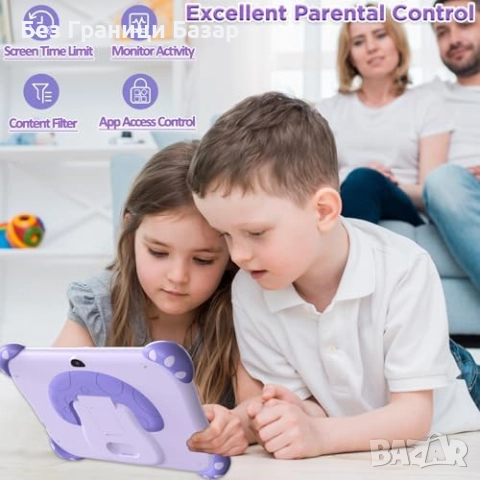 Нов Таблет за деца 7 инча с устойчив калъф, WiFi и двойна камера 32GB, снимка 3 - Образователни игри - 52544607