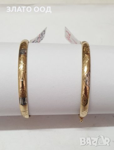 ДЕТСКИ ЗЛАТНИ ГРИВНИ Белезник и С ПЛОЧКА -14К, снимка 12 - Гривни - 16596851