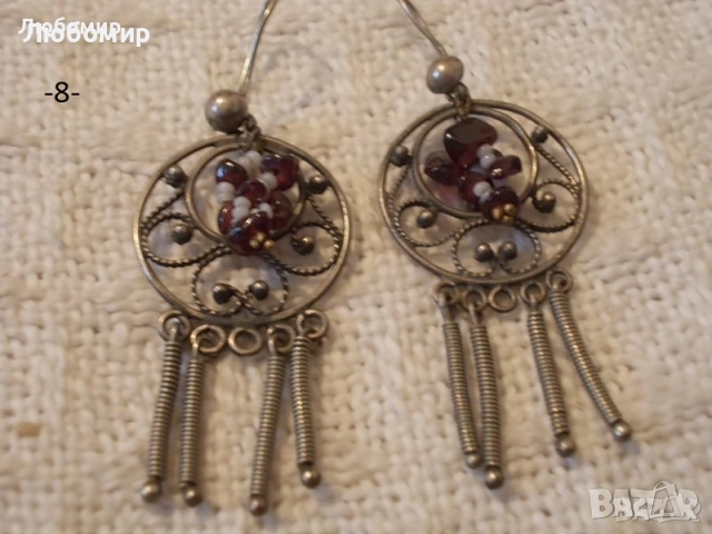 Стари обеци разни - списък, снимка 8 - Антикварни и старинни предмети - 52919733