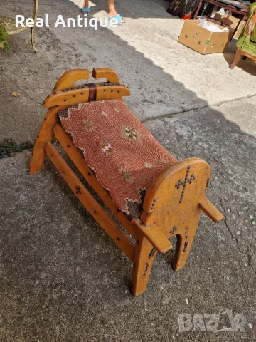 Чудесна стара антикварна табуретка тип камилско седло , снимка 7 - Антикварни и старинни предмети - 47261376