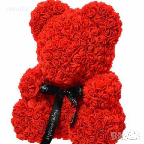 Мече от рози, Червен, снимка 1