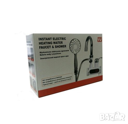 Смесителна батерия-проточен бойлер с дисплей и душ за стенен монтаж, снимка 5 - Бойлери - 33262574