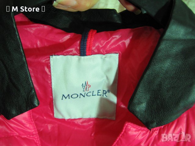 Moncler реплика дамско късо розово яке М размер, снимка 9 - Якета - 26259817