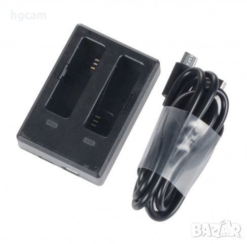 Зарядно SJCAM за SJ8 Pro/Plus/Air, Двойно, снимка 4 - Батерии, зарядни - 27843332