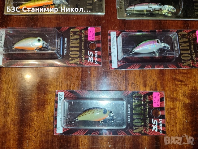 Воблери Smith Camion SR,Smith Still,Megabass,щурци,кутии,шпула и части за Shimano Vanquish C3000MHG., снимка 2 - Такъми - 53208716