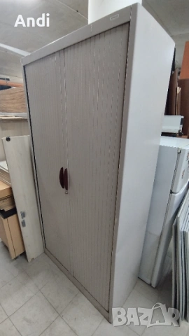 Mетален Шкаф - каса със рафтове и заключване  100/45/198 см, снимка 7 - Шкафове и рафтове - 53204087