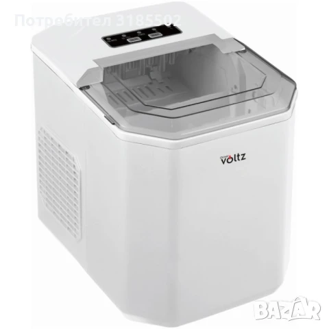 Ледогенератор Voltz, 100W~120W, 12кг./24ч., 1.3л., Черен или бял, снимка 4 - Други - 51422265