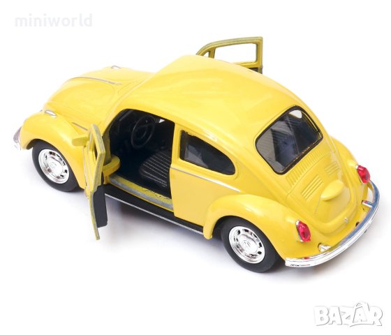 Volkswagen Beetle - мащаб 1:36 на Welly моделът е нов в кутия VW, снимка 5 - Колекции - 43477725