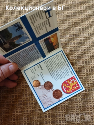 БАНКОВ СЕТ С ТРИ МОНЕТИ ОТ ФИНЛАНДИЯ /виж описанието/, снимка 2 - Нумизматика и бонистика - 53563937