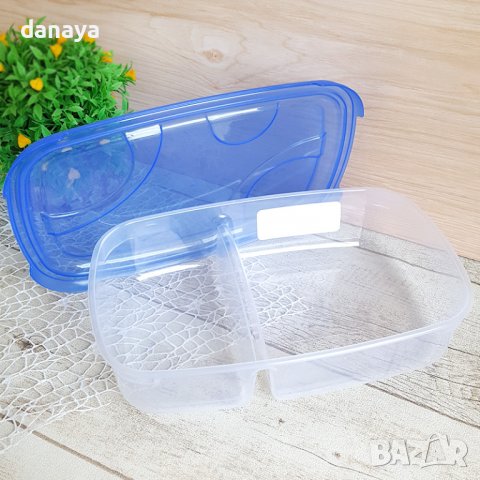 3146 Голяма кутия за храна с две отделения, 900 ml + 500 ml, снимка 2 - Кутии за храна - 38325326