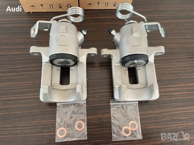 НОВИ Задни спирачни апарати Audi A3 Golf 4 Seat Leon Skoda Octaviа Спирачен апарат AudiA3 Golf4, снимка 2 - Части - 53502100