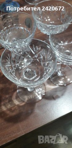 Ретро  чаши,кристал,позлата.мурано, снимка 7 - Чаши - 39909704