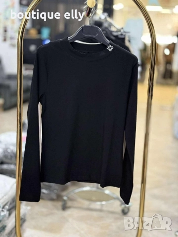 дамска блуза hugo - бежово, черно и бяло, снимка 3 - Блузи с дълъг ръкав и пуловери - 51543366