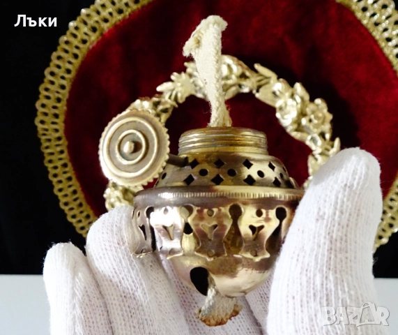 Бронзова газена лампа,перфектна. , снимка 6 - Антикварни и старинни предмети - 52405970