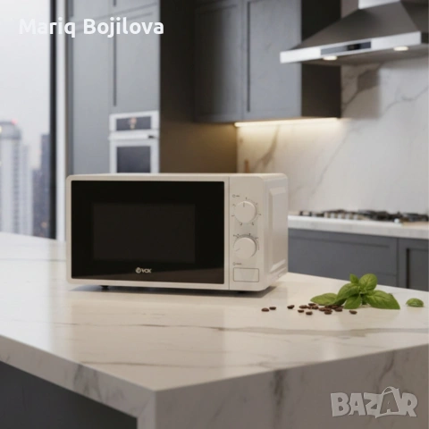 Микровълнова фурна VOX M-30, 700W, 20л с механичен таймер, снимка 6 - Микровълнови - 53499612
