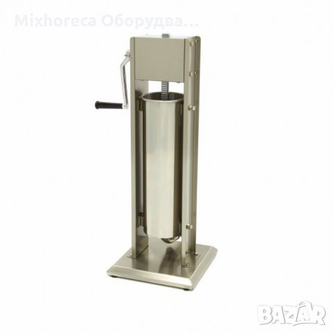 Машина за пълнене на наденици 7л - вертикална - от неръждаема стомана- с включени 4 приставки, снимка 6 - Обзавеждане на кухня - 34873360