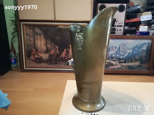 КАНА ГОЛЯМА-МЕД МЕСИНГ-ЗА ЧАДЪРИ ИЛИ КОЛЕКЦИЯ 2005231839, снимка 4 - Антикварни и старинни предмети - 40769467