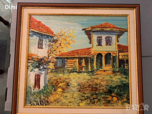 БОРИСЛАВ ЦАНОВ масло/платно пейзаж, снимка 2 - Картини - 52838595