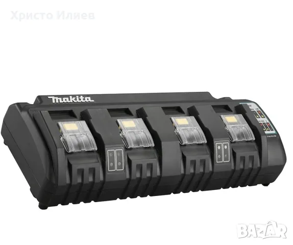 Зарядно устройство за 4 батерии MAKITA DC18SF 14,4V 18V, снимка 3 - Други инструменти - 47492096