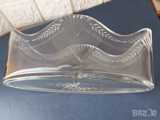 Огромна сребърна жардиера(фруктиера) 19век.Сребро 800-кристал,сребърна кана,сребърна чаша, снимка 7 - Сервизи - 52217400