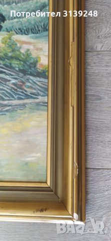 Картина масло - Hj. Frisch - Скандинавски художник, снимка 8 - Картини - 33687415