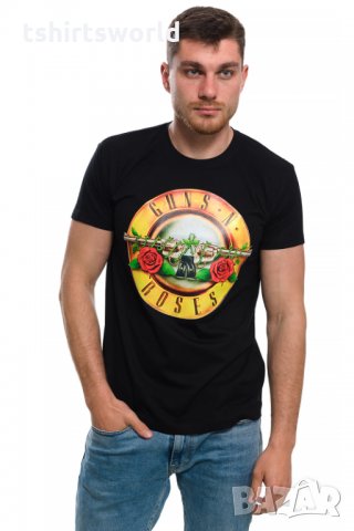 Нова мъжка тениска с логото на музикалната група Guns N'Roses, снимка 6 - Тениски - 32953652