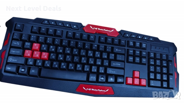 Безжична клавиатура + мишка с БЪЛГАРСКИ букви! , снимка 4 - Клавиатури и мишки - 52865342