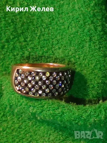 ШАРМАНТЕН СКЪПОЦЕНЕН СРЕБЪРЕН ПРЪСТЕН РОДИРАНО СРЕБРО 925 с МНОГО ЮВЕЛИРНО ФАСЕТИРАНИ ЦИРКОНИ 39232, снимка 13 - Пръстени - 49866088