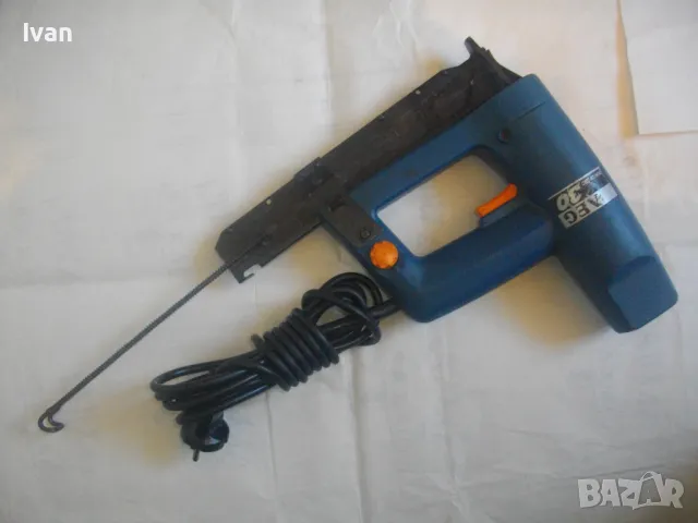 AEG West Germany КОМБИНИРАН ЕЛЕКТРИЧЕСКИ ТАКЕР ПРОФИ ТЕЖКИ НАТОВАРВАНИЯ 16-19мм скоба/25-30мм пирони, снимка 17 - Други инструменти - 47662026