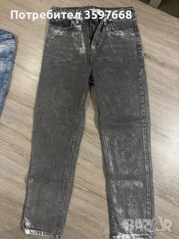 Ефектни металически дънки 