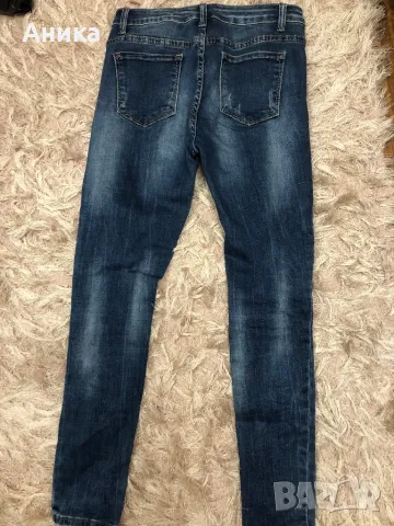 Дънки с камъчета, снимка 4 - Дънки - 48654956