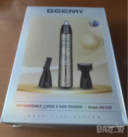 нов тример за нос,уши,вежди,брада Geemy GM-3157=16лв(бартер)