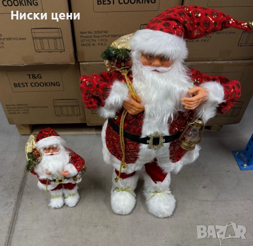 Внеси коледно вълшебство у дома – фигура на Дядо Коледа, която създава празнично настроение за секун, снимка 6 - Декорация за дома - 52454049